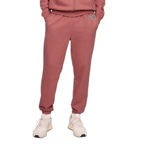 Gap New Men’s Logo Joggers Washed Red Size Large